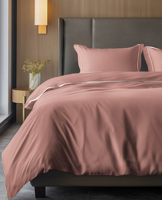 Dekbed Discounter Hotel Piping - Terra DekbedovertrekLuna Bedding aanbieding