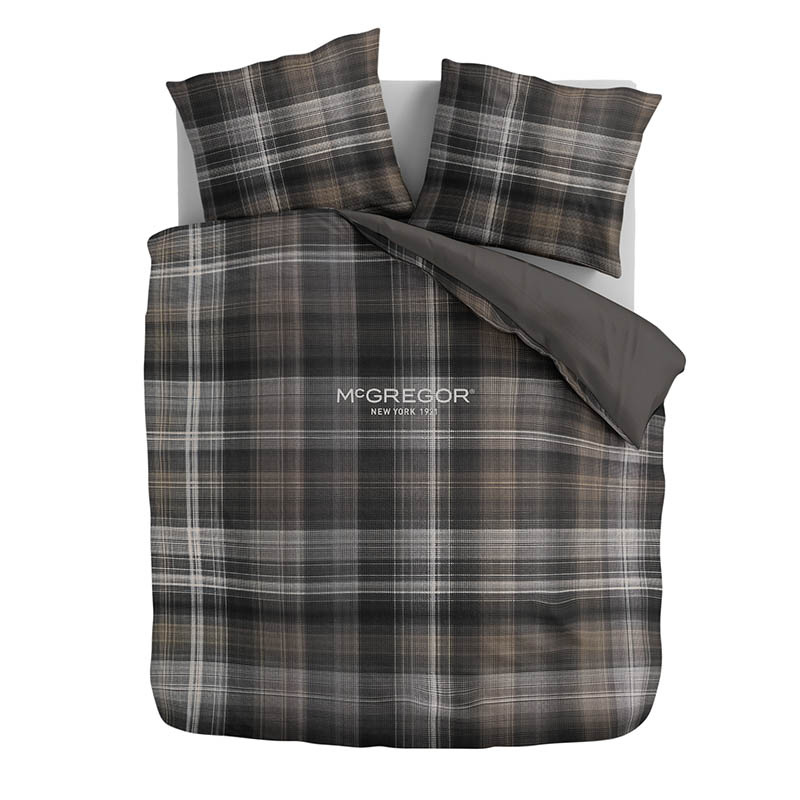 Dekbedovertrek Chestnut Plaid Dekbedovertrek - (x240 cm) - Meerkleurig Katoen-satijn - Dessin: Ruiten - McGregor - Dekbed-Discounter.nl