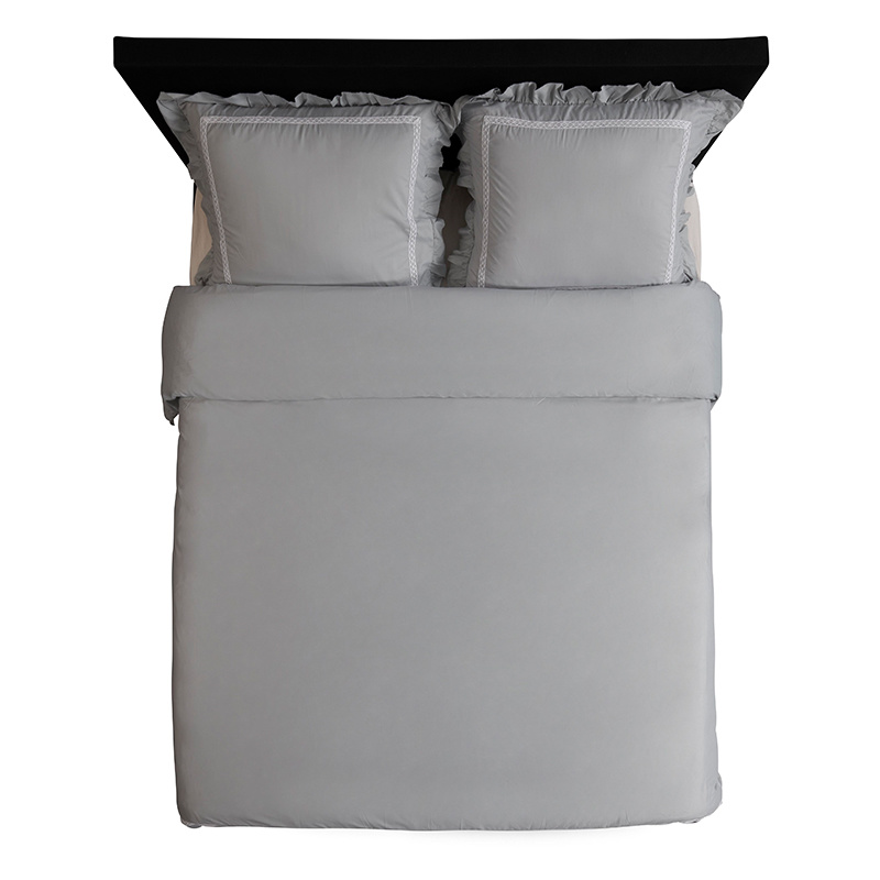 Dekbedovertrek Dorothy Lits-Jumeaux (240x220 cm) Zilver Microvezel Dessin: Luxe Hotel Home Dekbed-Di