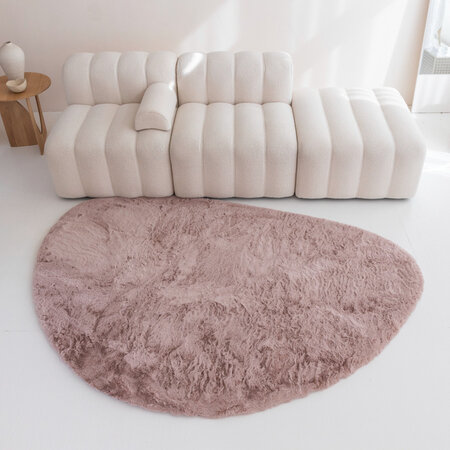 Vloerkleed Comfy Stone - Oud Roze