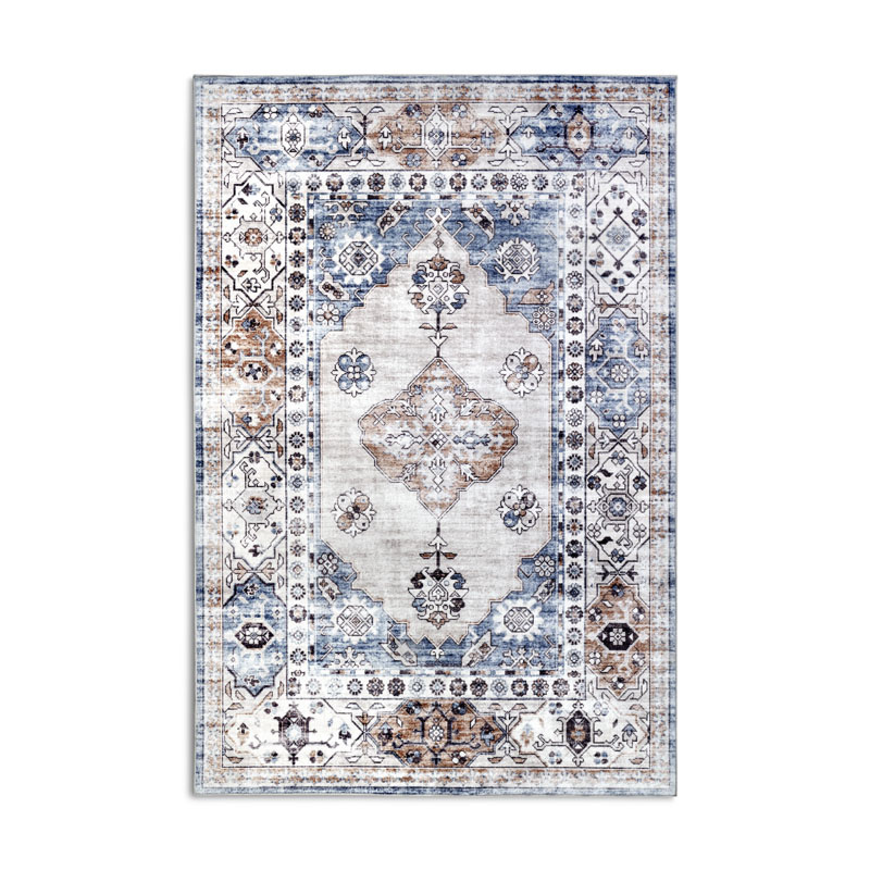 Vintage Vloerkleed Aurora - Blauw / Koper - Dekbed-Discounter.nl