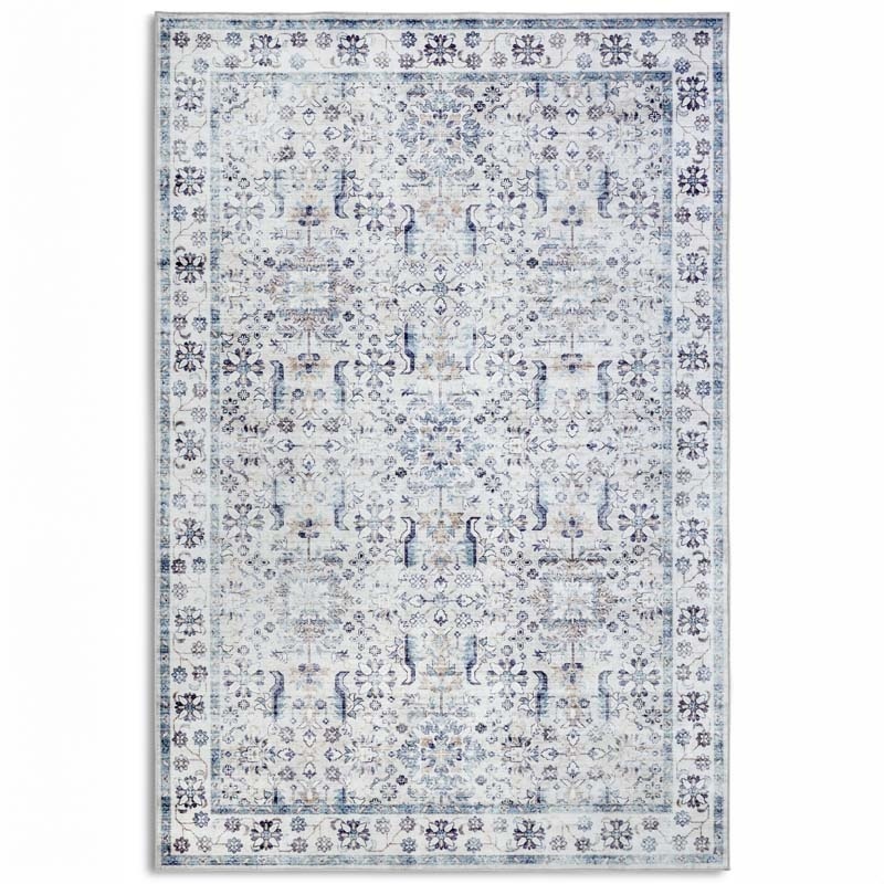 Vloerkleed Saveh - Creme/blauw - Dekbed-Discounter.nl