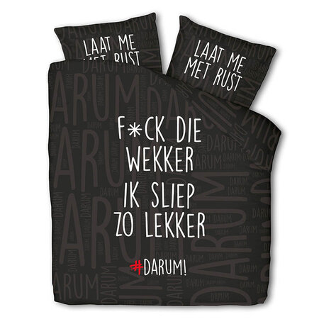 Dekbedovertrek #DARUM! F*ck die wekker!