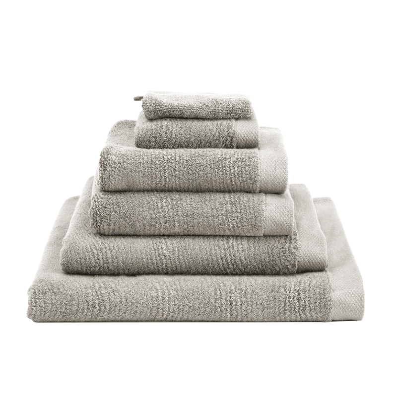 Heckett & Lane 2 stuks Premium Handdoek 50 cm x 100 cm Glacier grey