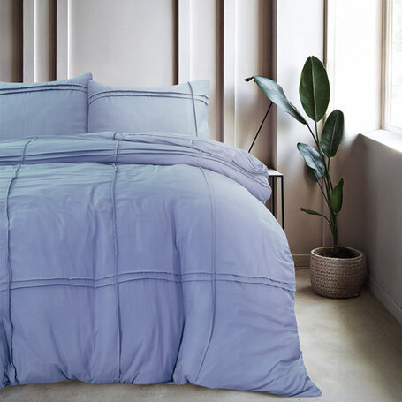 Dekbedovertrek Washed Tufted - Blauw 
