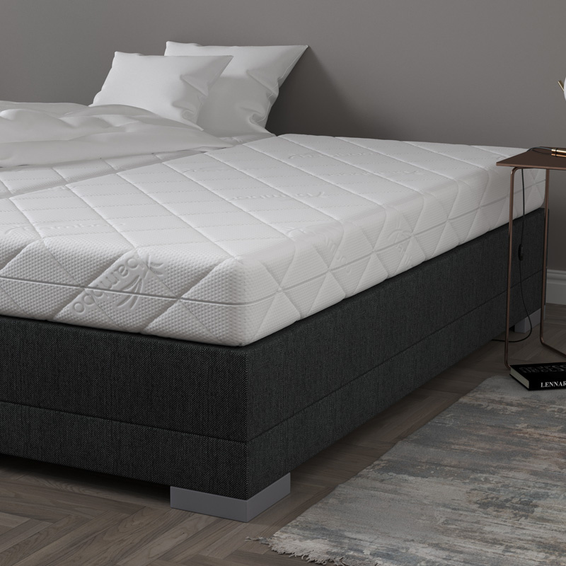 Matras BambooRest - Koudschuim - 200x220 cm met HR55 Koudschuim Kern - Van Carlton - Comfort: Medium / Stevig - Dekbed-Discounter.nl