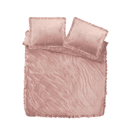 Dekbedovertrek Velvet Ruffles - Roze