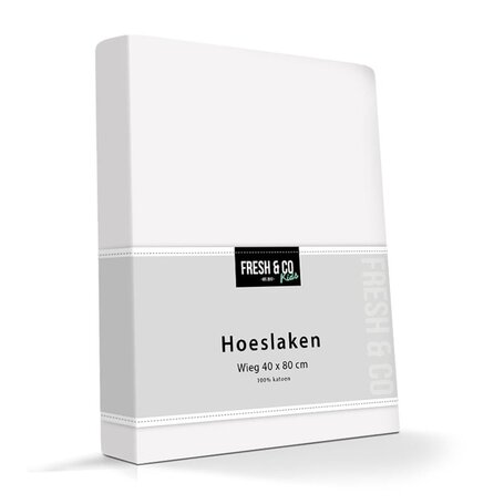 Kinder Hoeslaken - Stretch - Wit