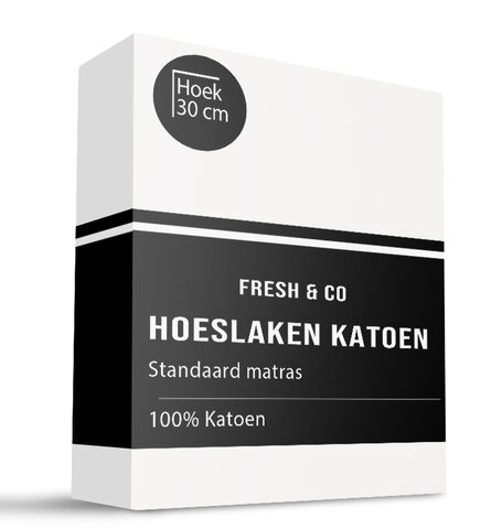 Hoeslaken - Katoen - Wit - Verkoelend