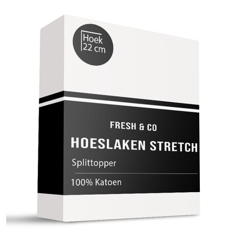 Splittopper Hoeslaken - Katoen  Jersey Stretch