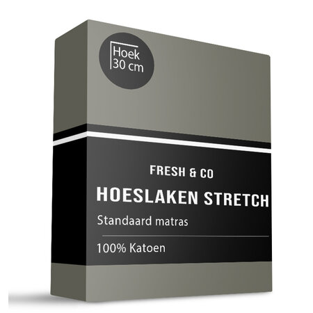 Hoeslaken - Katoen Jersey Stretch - Truffel