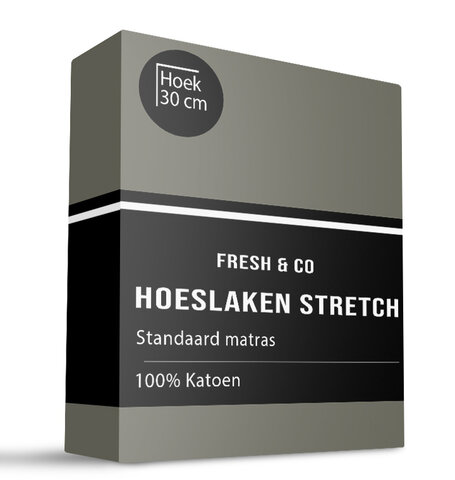 Hoeslaken - Katoen Jersey Stretch - Truffel