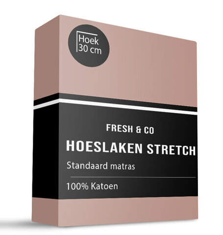 Hoeslaken - Katoen Jersey Stretch - Terra