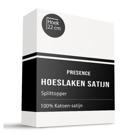 Splittopper Hoeslaken - Katoen Satijn