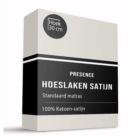 Hoeslaken - Satijn - Creme