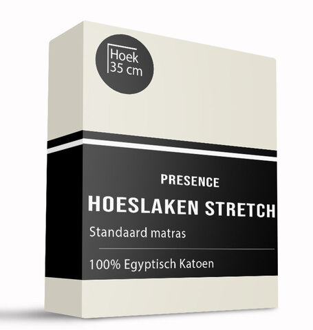 Hoeslaken - Egyptisch Katoen Stretch - Creme
