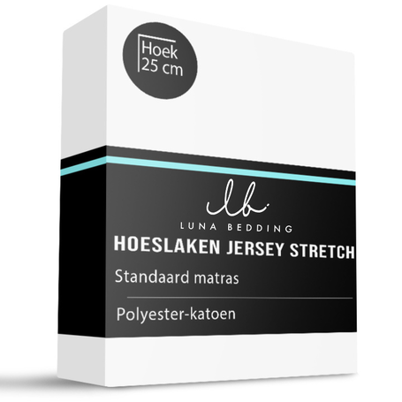 Hoeslaken - Jersey Stretch - Wit 