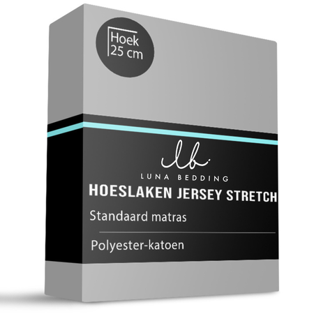Hoeslaken - Jersey Stretch - Grijs 