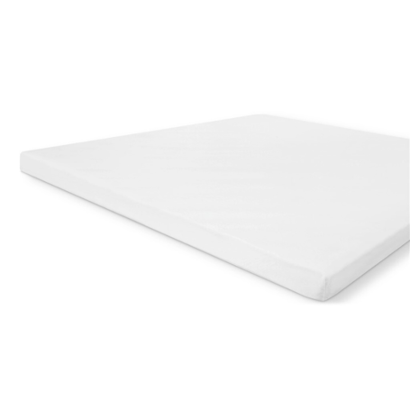 Topper Molton Hoeslaken - Polyester Katoen - Wit