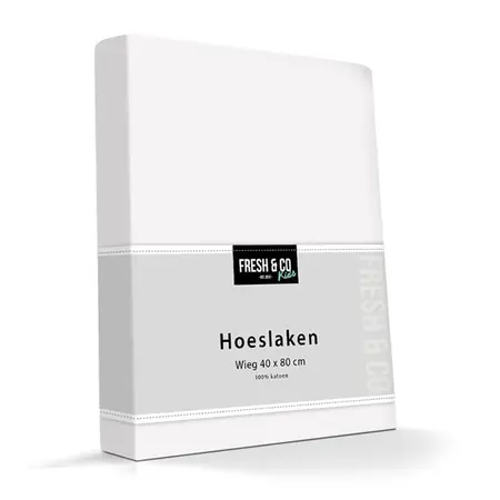 Kinder Hoeslaken Katoen - Wit
