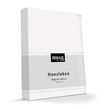 Kinder Hoeslaken Katoen - Wit