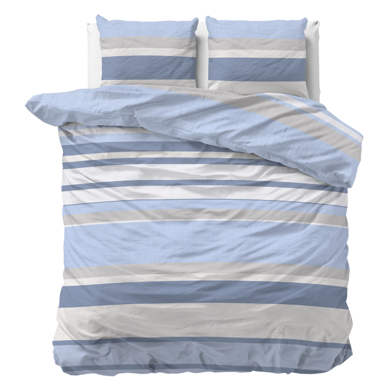 dekbed discounter Dekbedovertrek Day Blauw Fabrieksuitverkoop