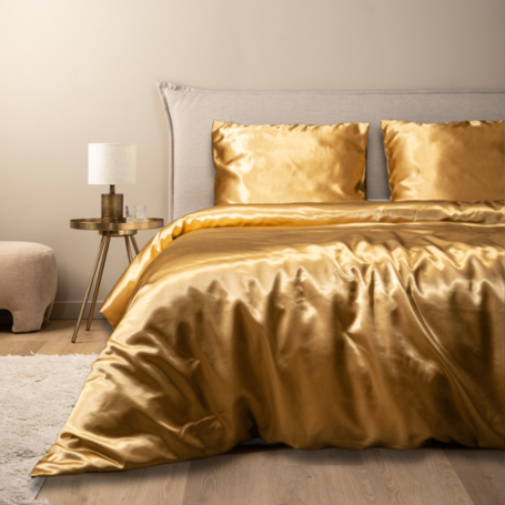 Dekbedovertrek Silk Satin - Goud - 140 x 220
