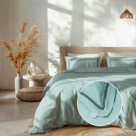 Dekbedovertrek Hotel Deluxe - Turquoise 