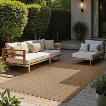 Dubbelzijdig Buitenkleed Rosel - Beige