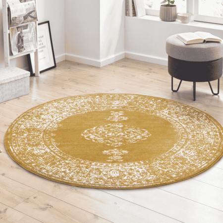 Vloerkleed Méridional Rond - Okergeel