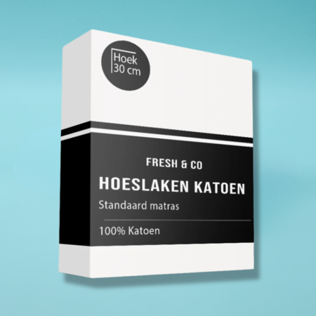 Splittopper Hoeslaken - Katoen - Verkoelend