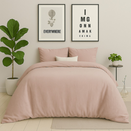 Dekbedovertrek Stonewashed - Roze