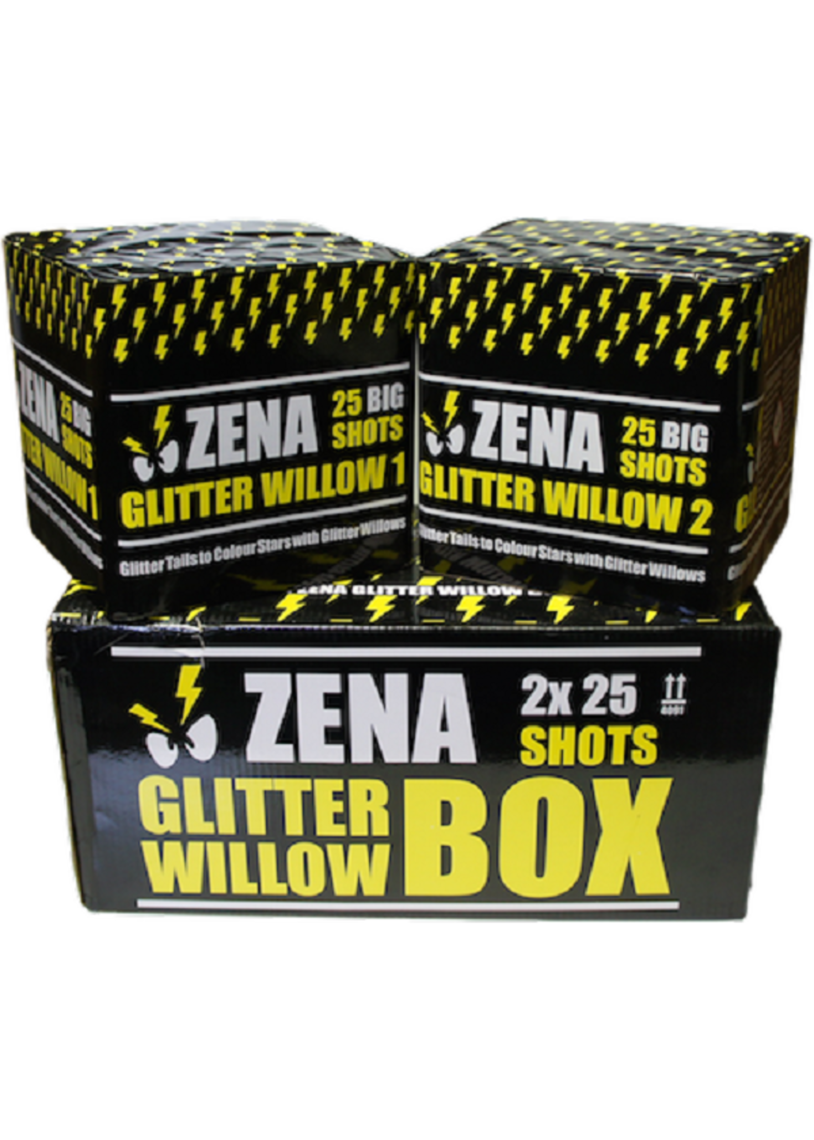 Zena Vuurwerk Zena Glitter Willow Box 50 shots