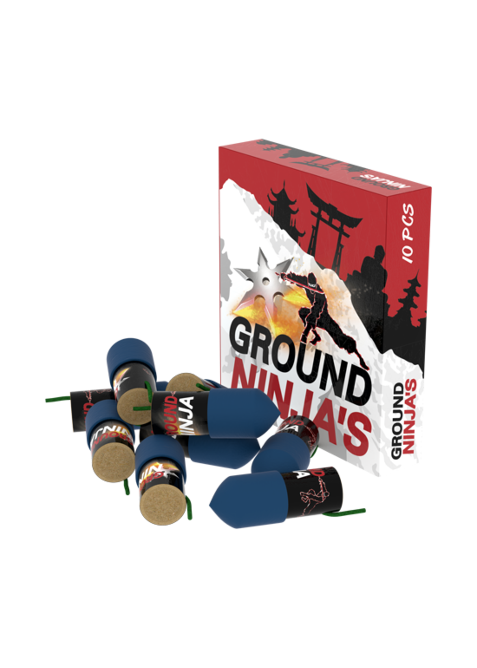 Lesli Vuurwerk Ground Ninja's 10 stuks