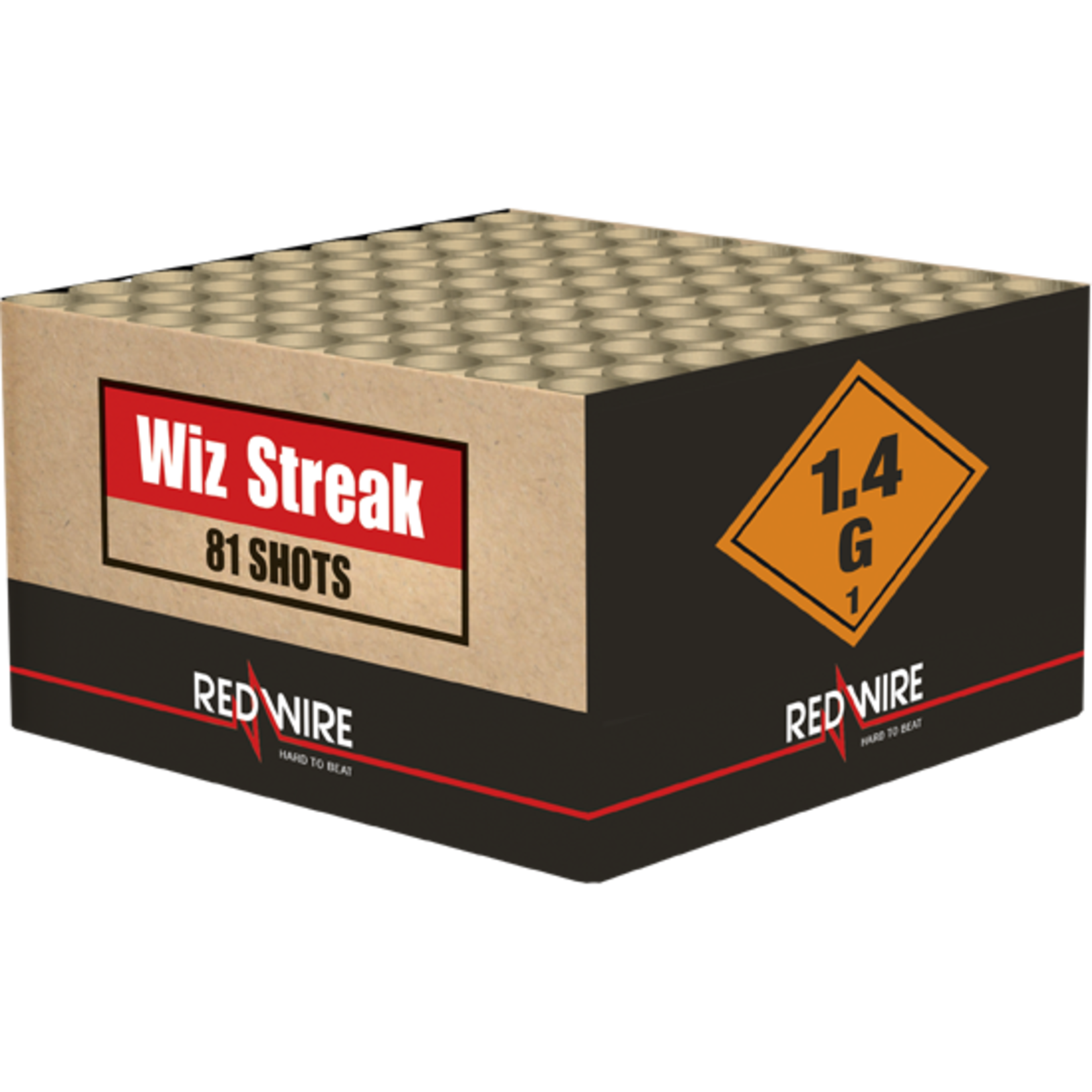 Red Wire Vuurwerk Wiz Streak 81 shots