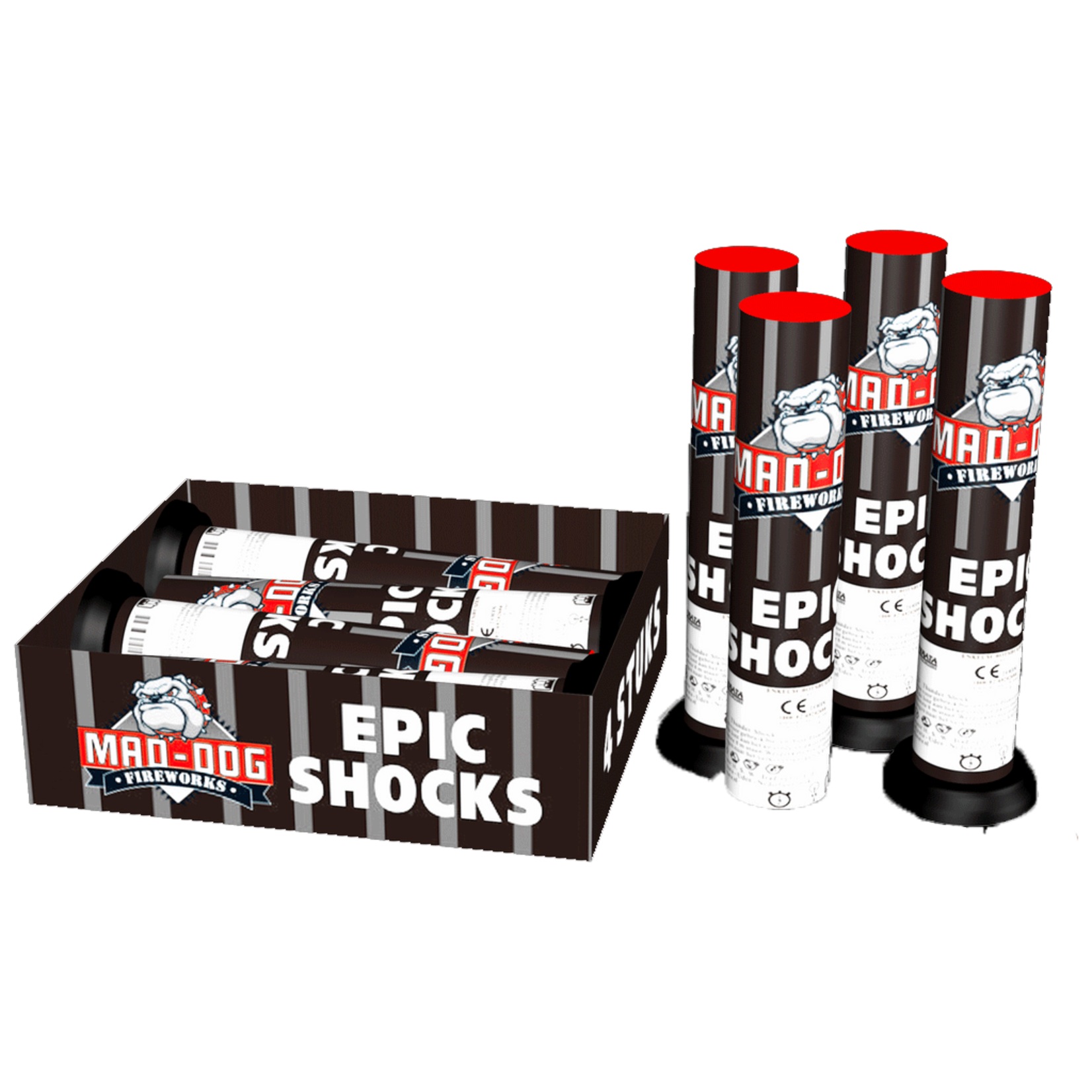 Cafferata Vuurwerk Epic Shocks 4 stuks