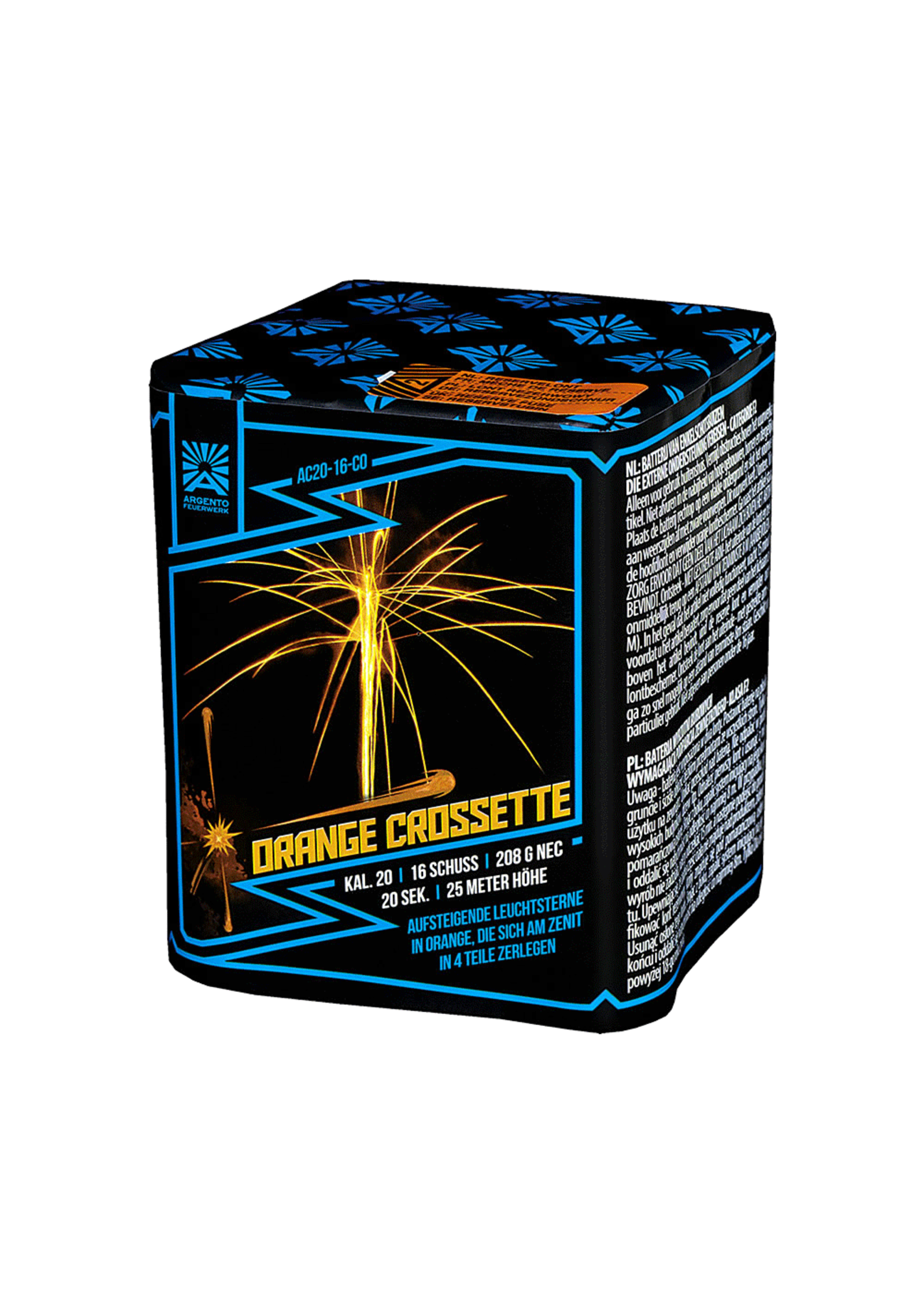 Argento Orange Crossette 16 shots