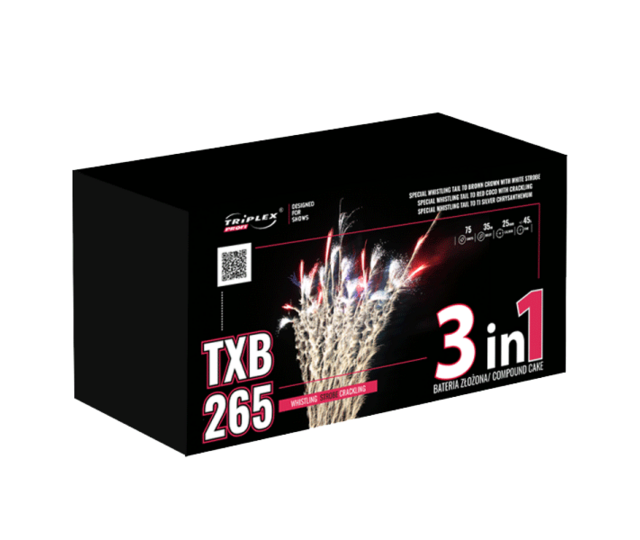 TXB265 Whistling Strobe Crackling 75 schüsse