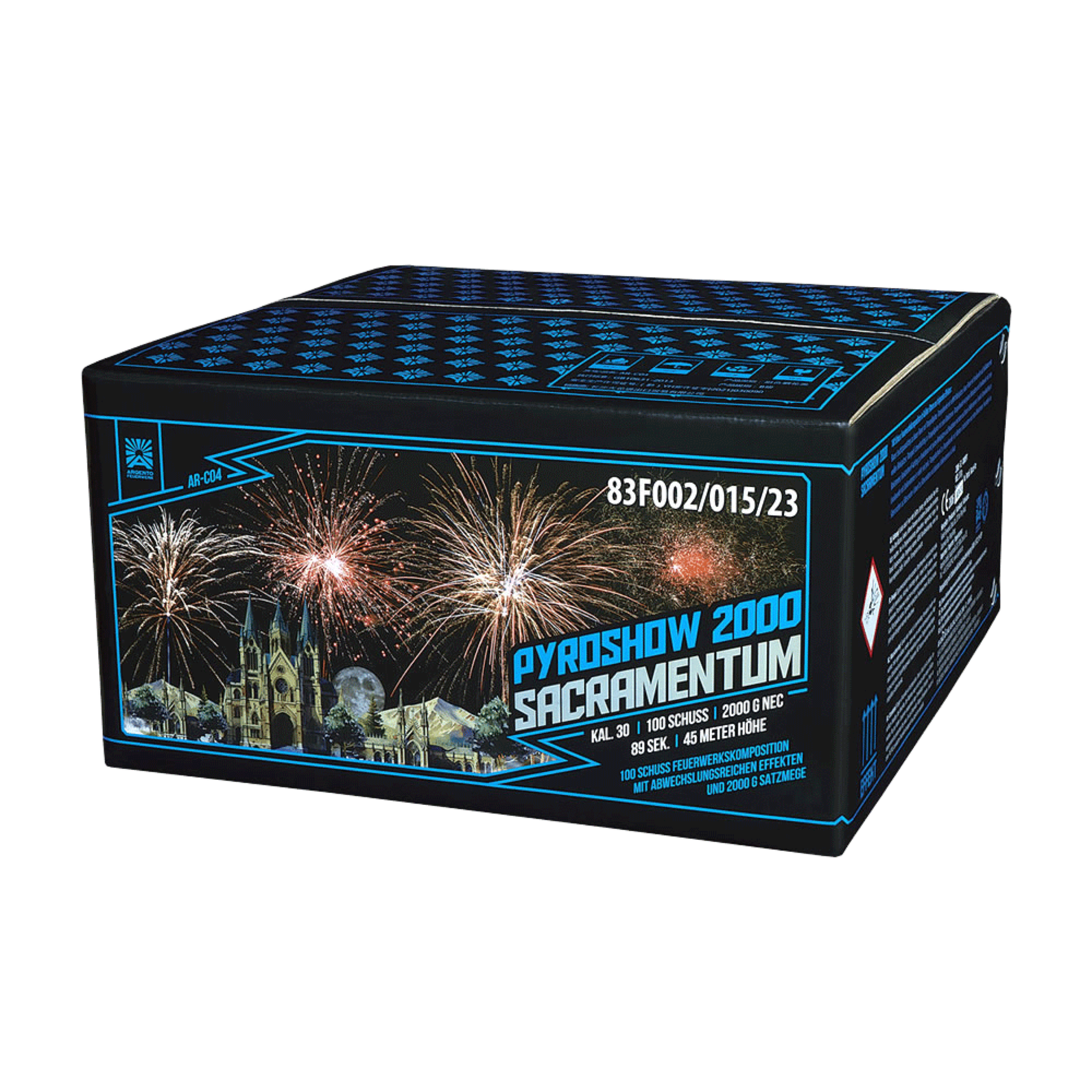 Argento Vuurwerk Pyroshow 2000 Sacramentum 100 shots