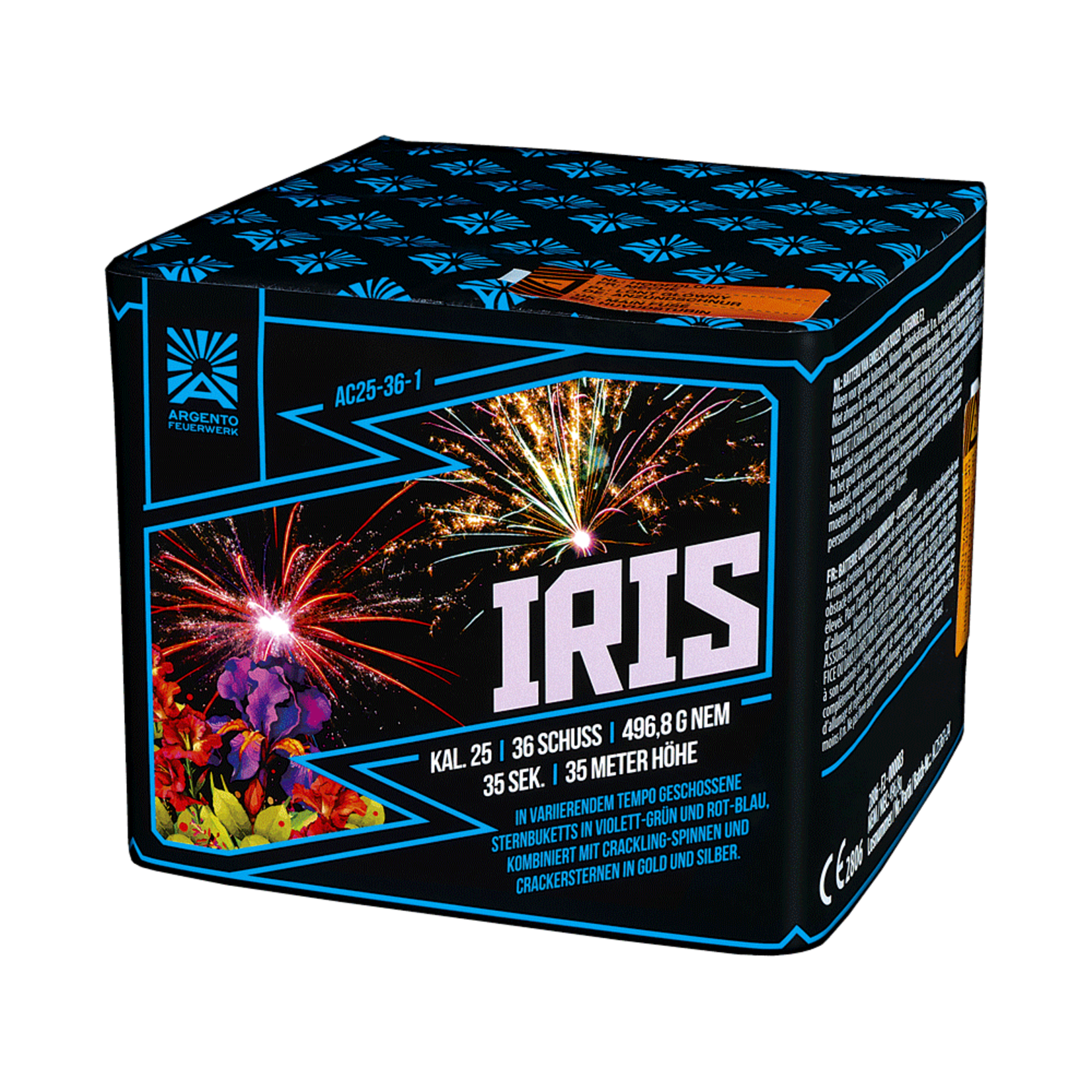 Argento Vuurwerk Iris
