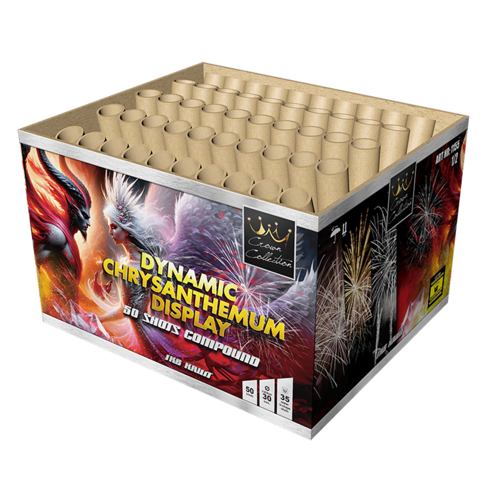 Magnum Vuurwerk  Dynamic Chrysanthemum Display 50 shots