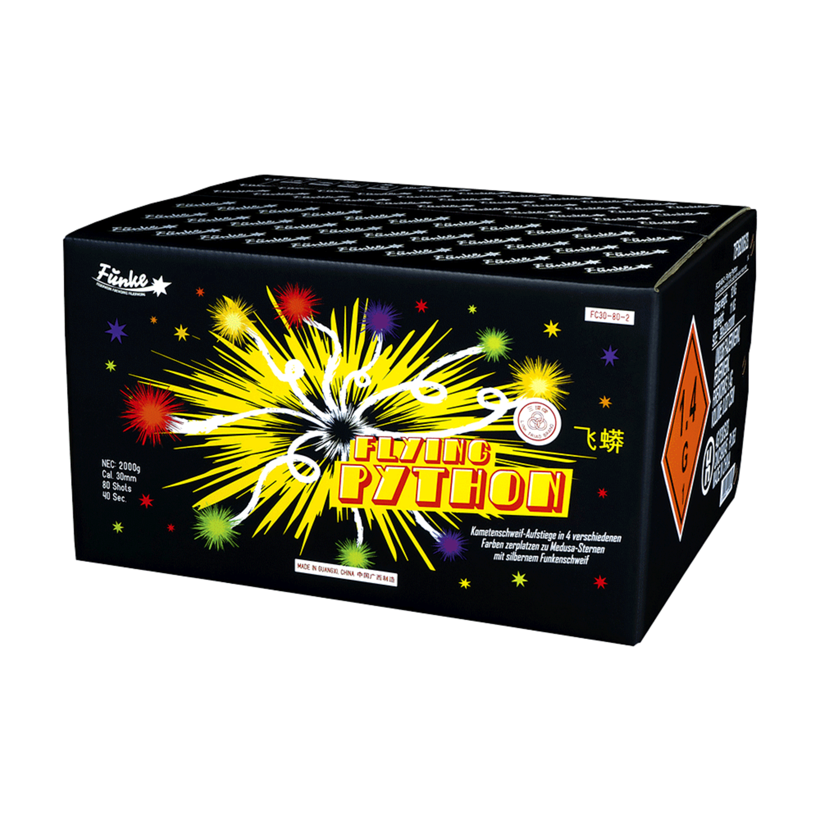 Funke Fireworks Flying Python 80 Shots