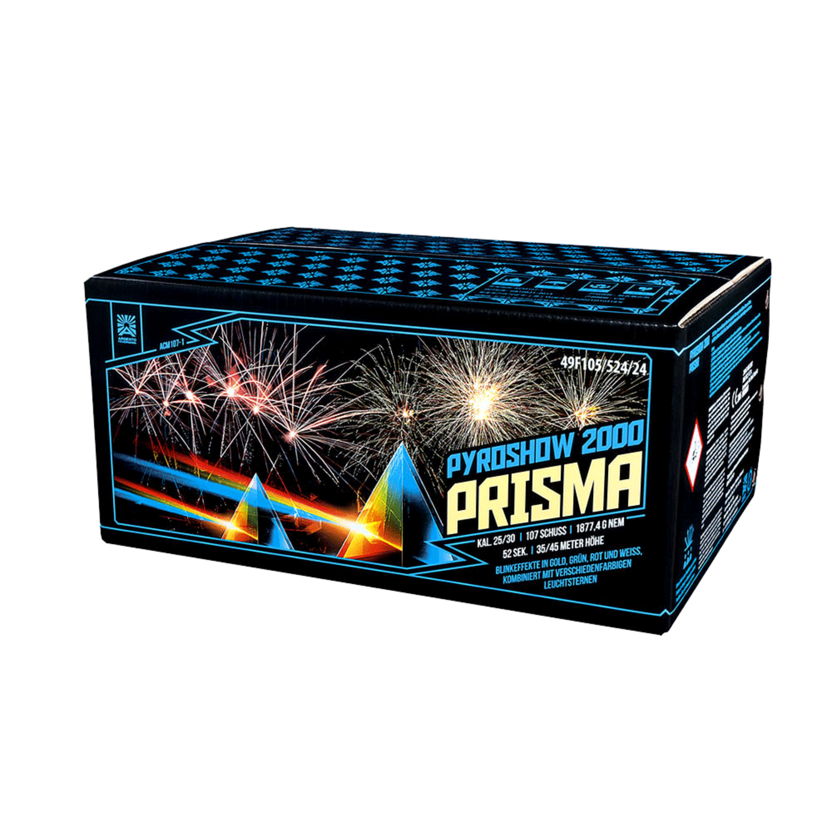 Argento Vuurwerk Prisma 107 Shots