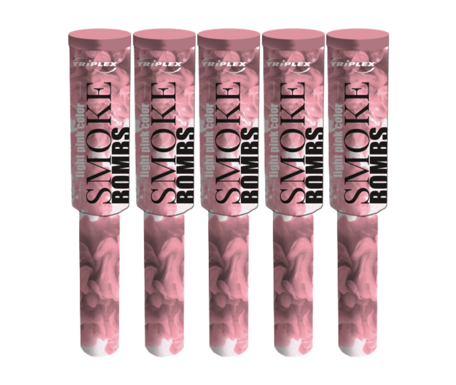 Smoke Light Pink With Handel 5st. T1