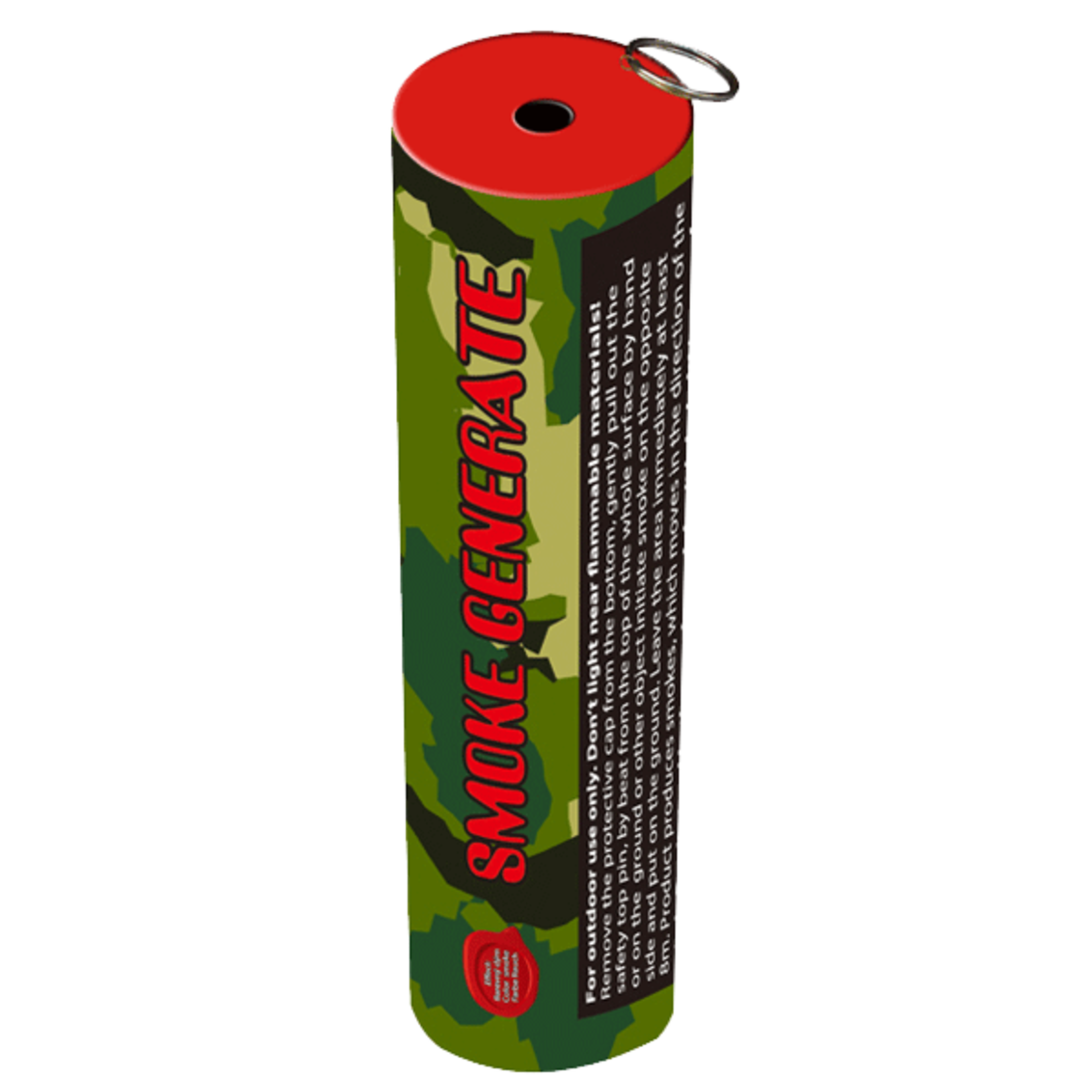 Triplex Fireworks Smoke Red Pulling 25CM P1