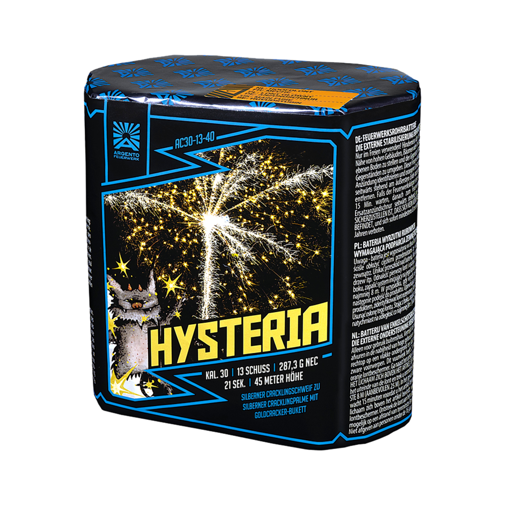 Argento Vuurwerk Hysteria 13 shots