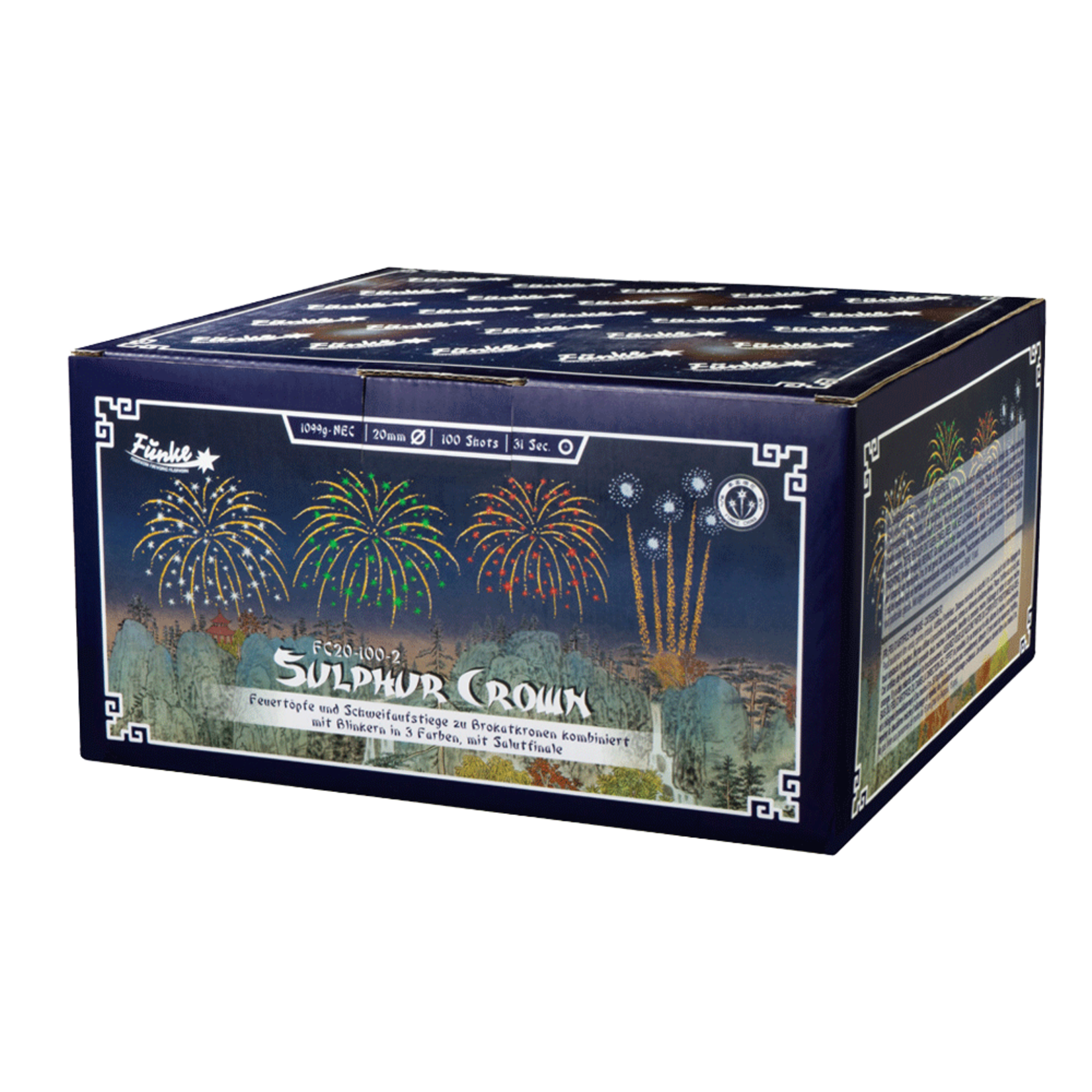Funke Fireworks Sulphur Crown 100 Shots