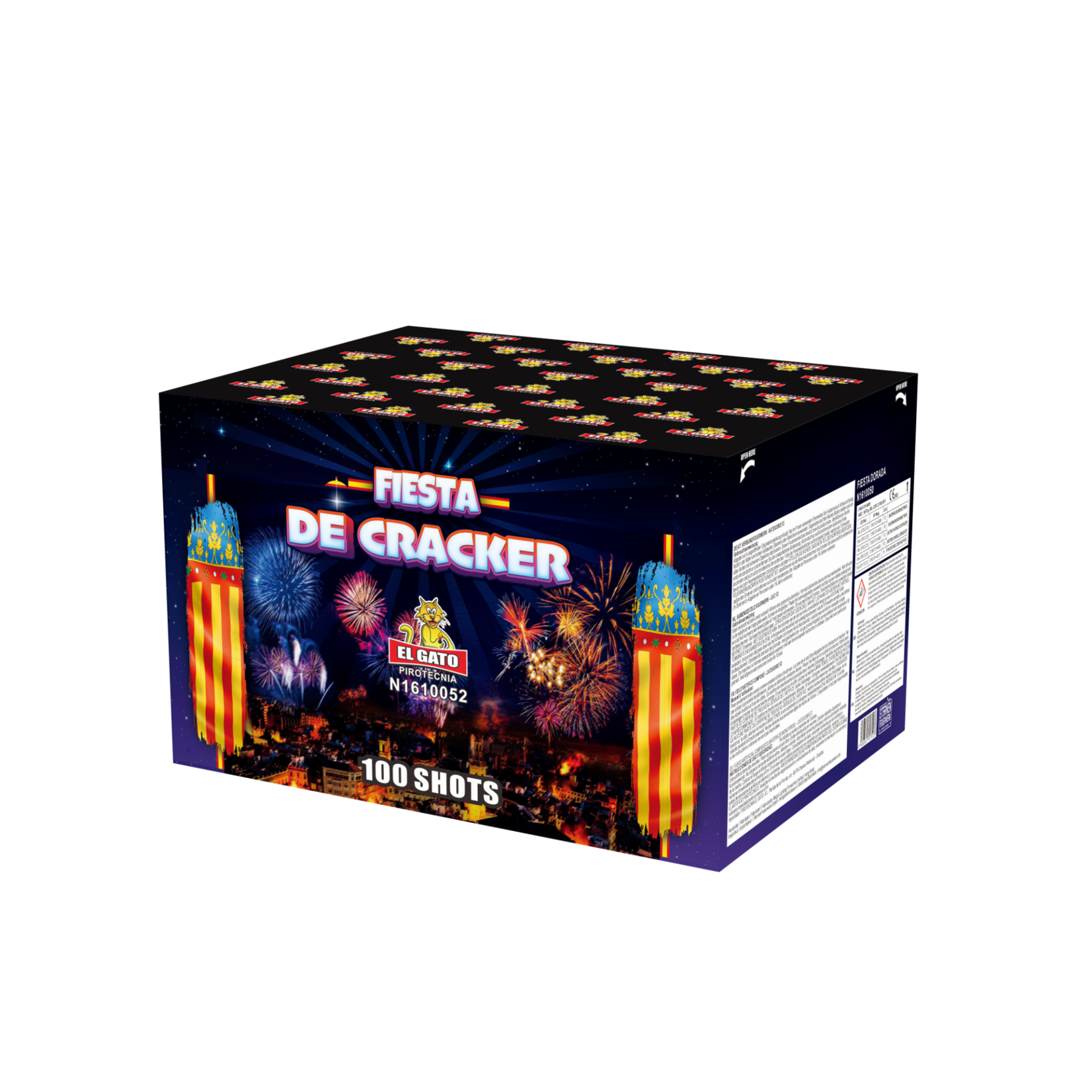 El Gato Vuurwerk Fiesta de Cracker (Batch24) 100 Shots
