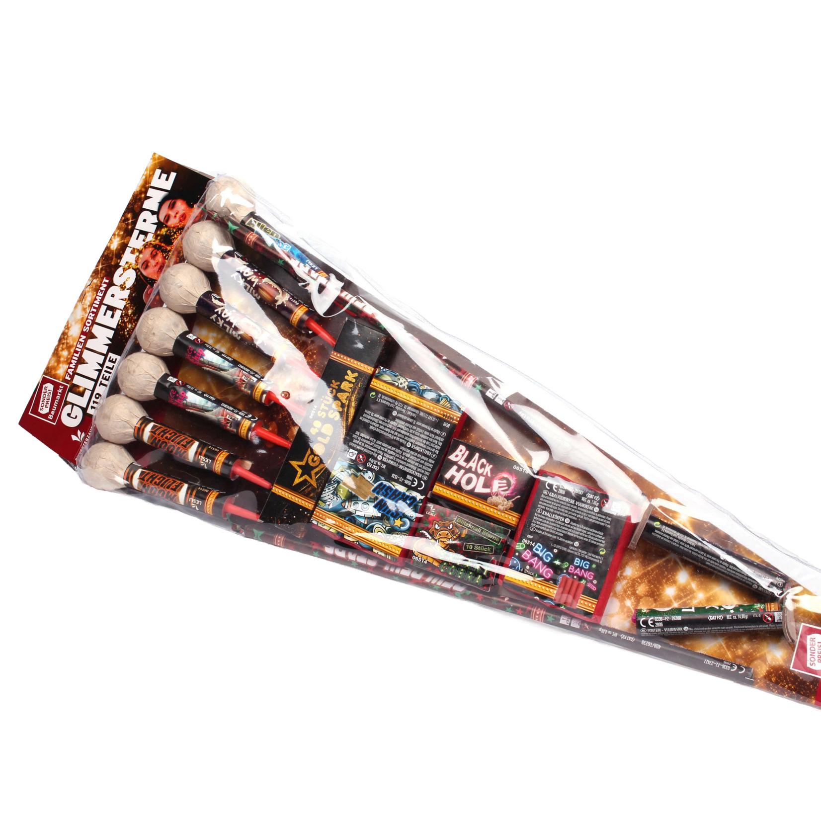 Lesli Vuurwerk Glimmersterne 113-teiliges Feuerwerkset