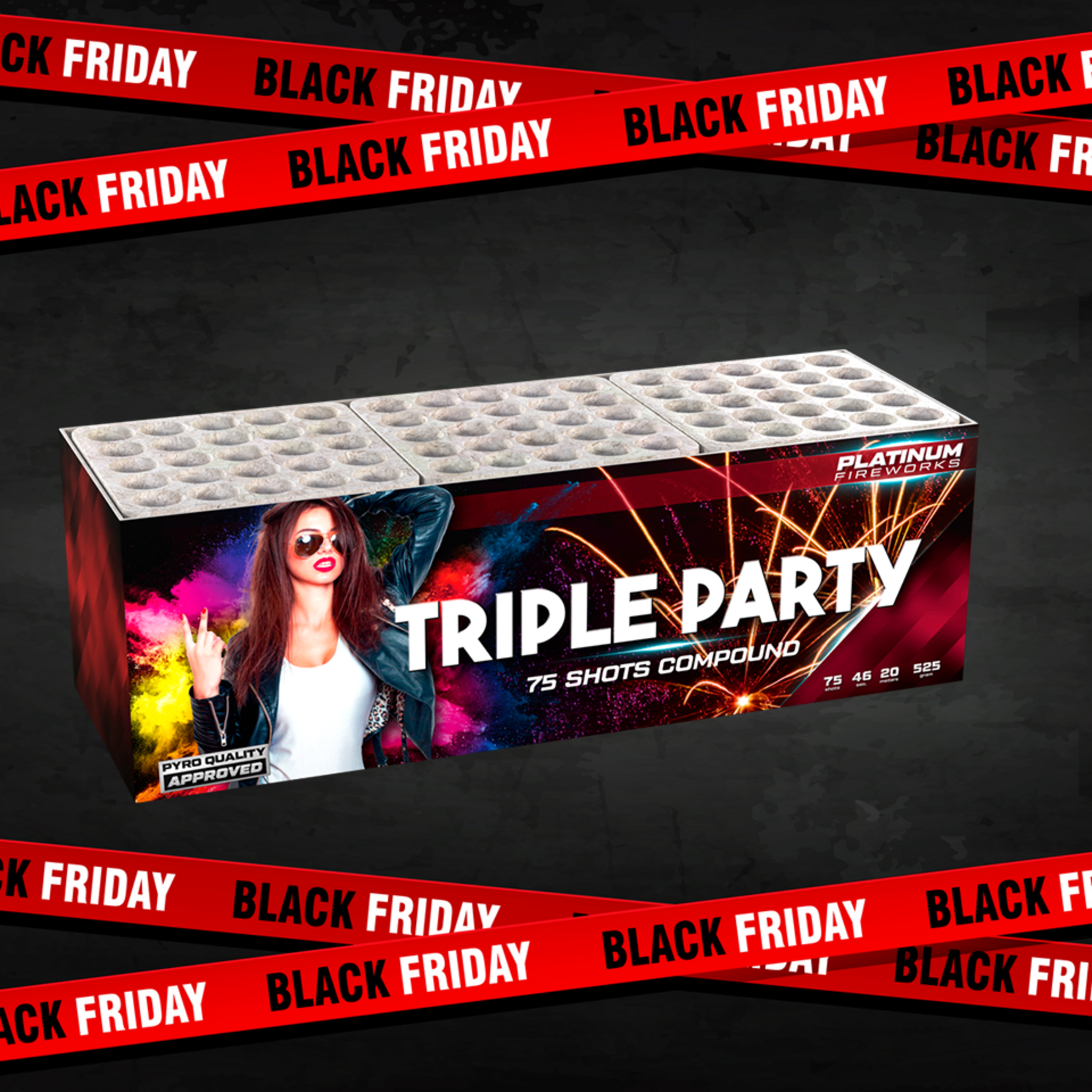 Lesli Vuurwerk Triple Party 75 shots